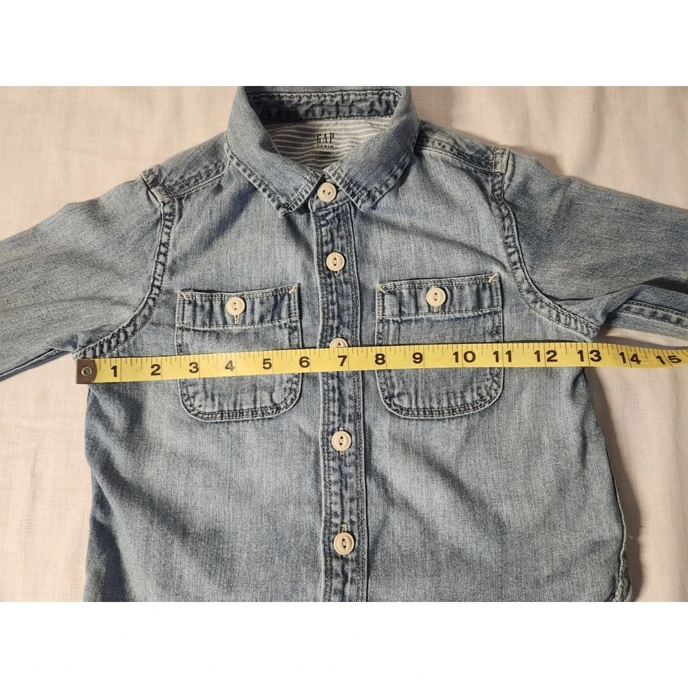 GAP KIDS BOYS‎ Denim BUTTON DOWN SIZE 4 Years EUC